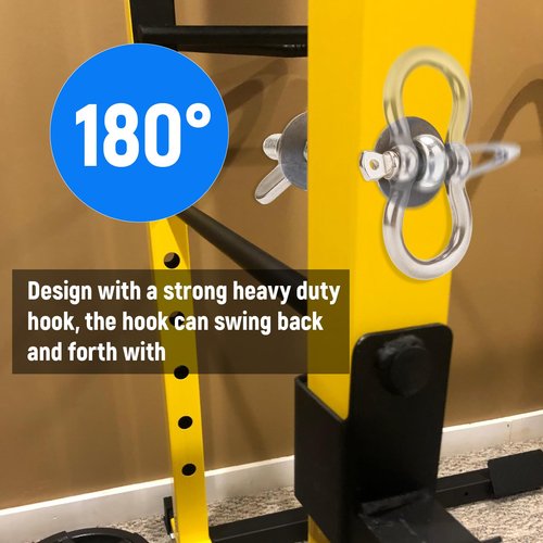 GGTE Band Pegs for Power Rack, Power Rack Attachments for Resistance Bands, O-Ring Attachment for Power Rack, Do Allkinds of Resistance-Band Workouts with Powerrack (2 Pack)