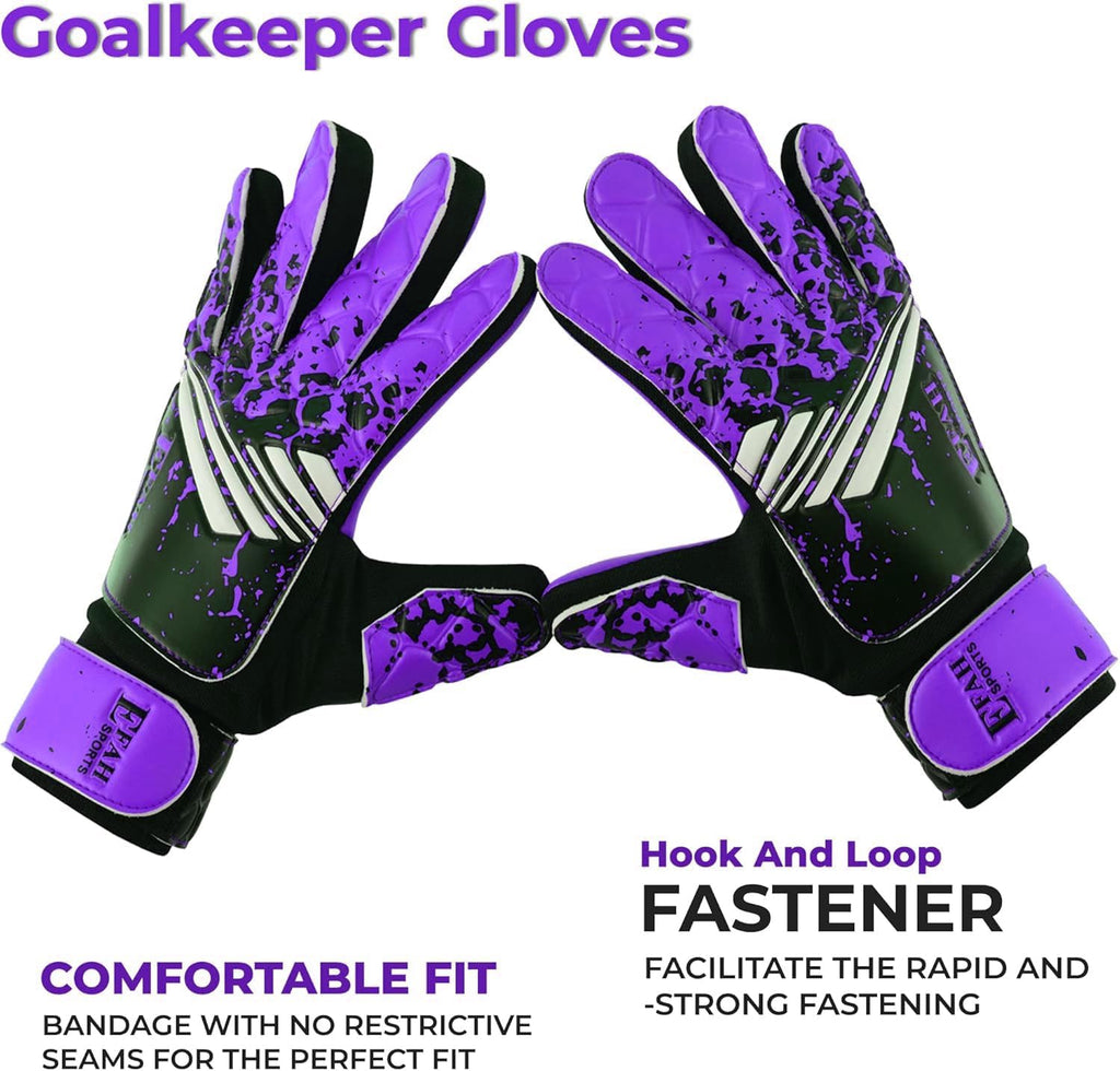 Skiennix Soccer Goalkeeper Gloves - Strong Grip for Kids & Youth Football | Durable & Comfortable