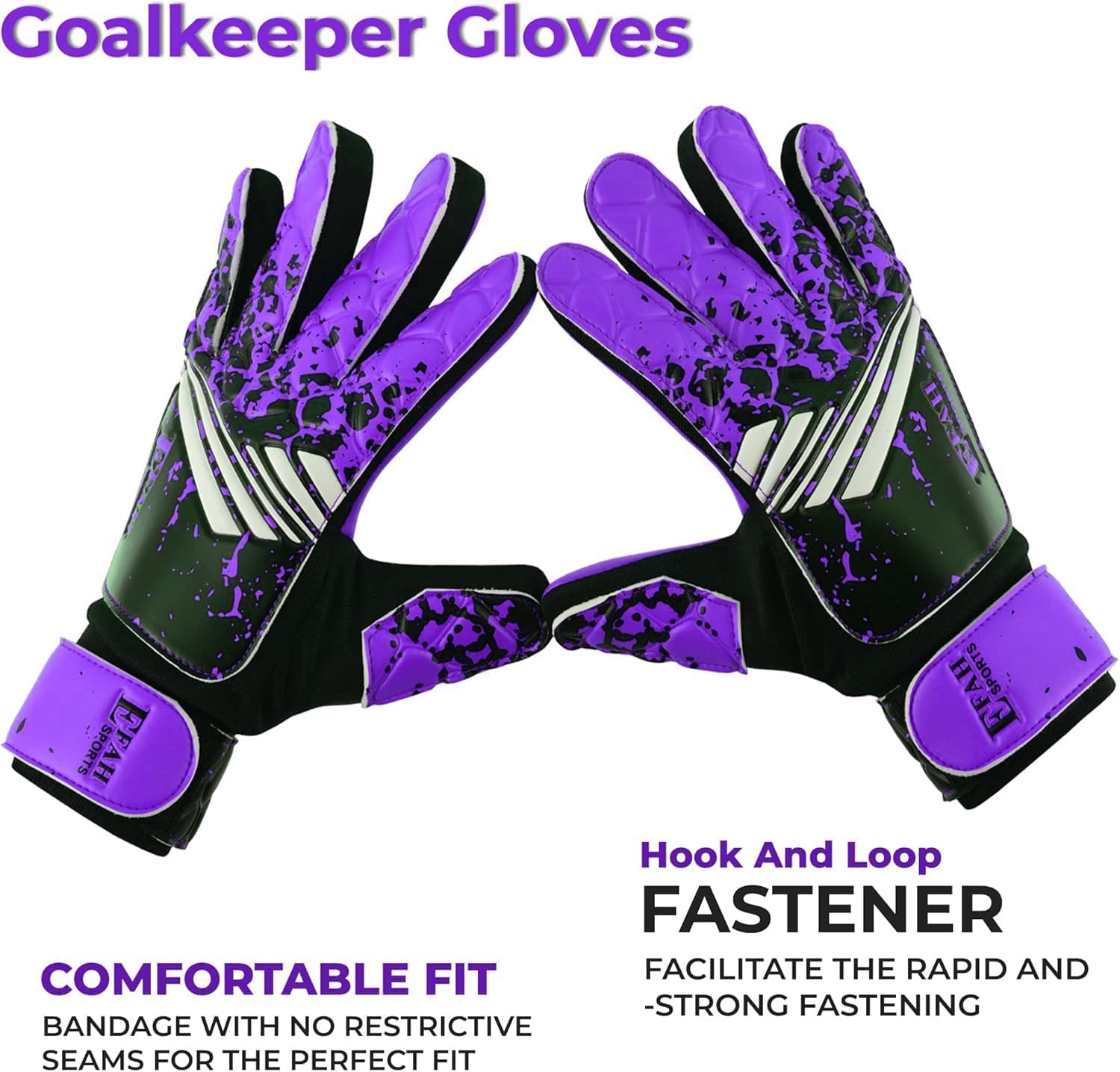Skiennix Soccer Goalkeeper Gloves - Strong Grip for Kids & Youth Football | Durable & Comfortable