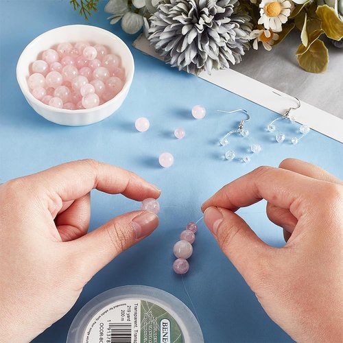 BENECREAT Fishing Nylon Beading Thread - 200m 0.2mm Wire for Jewelry, Bracelets & Hanging Crafts