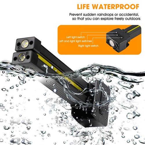 Gym Lamp for Posing, 180 Degree Folding Magnetic Work Light, 7th Gear Dimming, Portable Magnetic LED Flashlight with Hanging Hook, Handheld USB Rechargeable Power Bank Camping Light