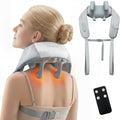 Skiennix Neck Massager - Shiatsu Heat Therapy for Pain Relief | Portable 6D Deep Tissue Massager (Gray)