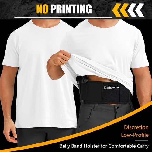 Belly Band Holster - Breathable Neoprene Tactical Gun Holster for Men & Women | Fits Glock 19, 17, 43 & More