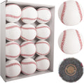 Official League Grade Leather Baseballs - 12/6 Pack for Youth Training & Competition | Perfect Gift