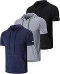 Frueo Men's Athletic T-Shirts - Quick Dry Moisture-Wicking Short Sleeve Mesh | 1/3 Pack