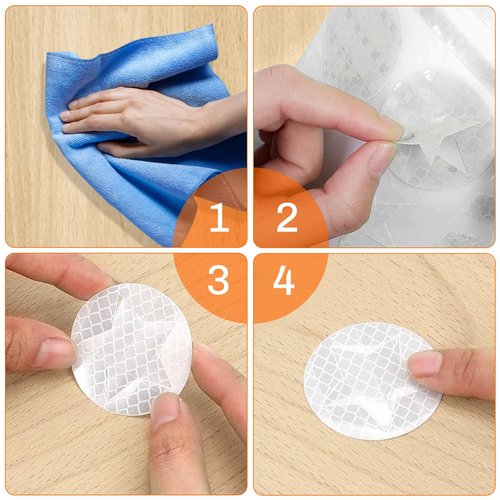 104 PCS Reflective Stickers, High Visibility Safety Tape for Bike Helmet, Bicycle, Motorcycle, Stroller, Wheelchairs, Waterproof Night Visibility Decals, Micro-Prismatic, 2 Colors (Yellow & Gray)