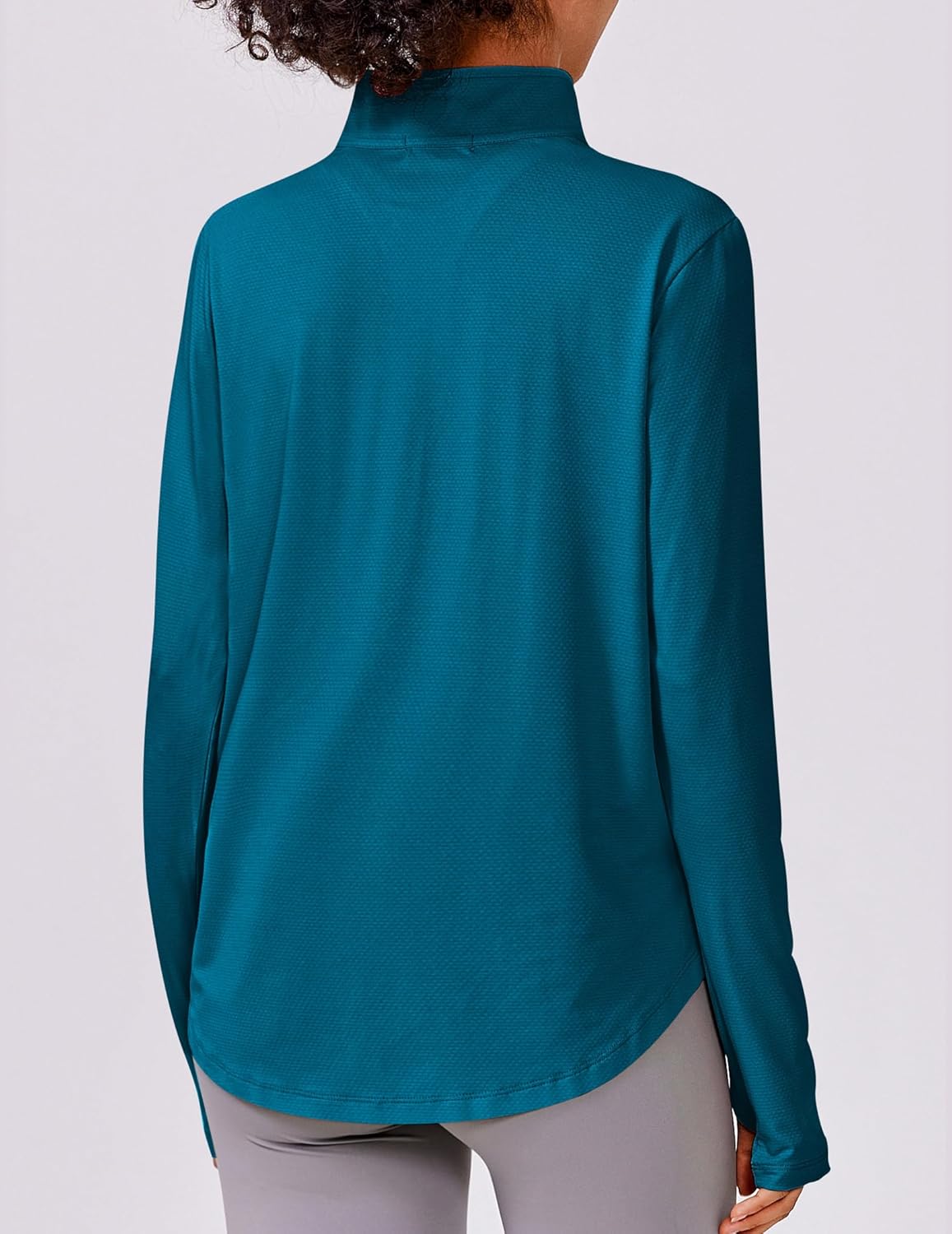 PINSPARK Long Sleeve Workout Tops for Women - UPF 50+ Sun Protection | Quick Dry Athletic Shirts