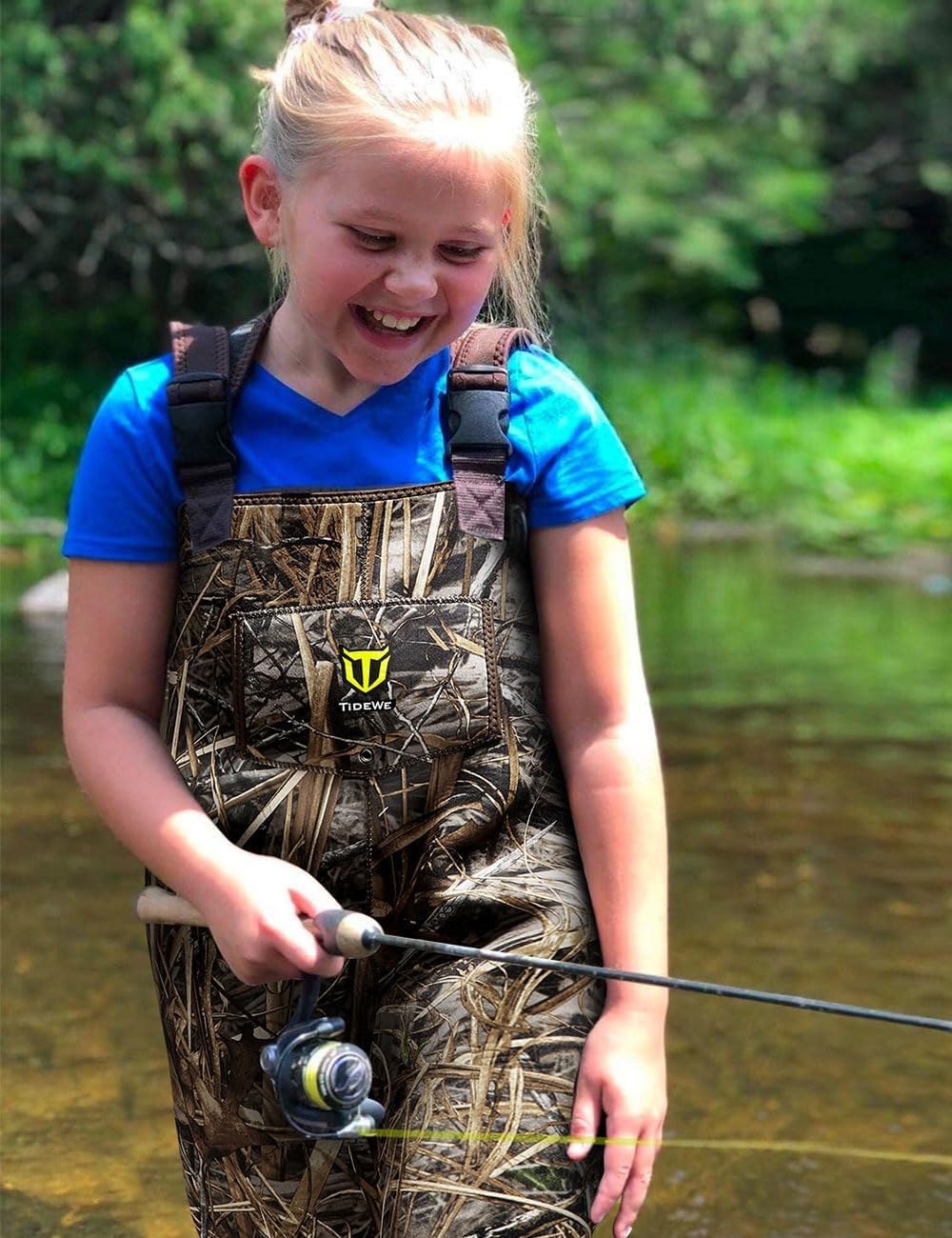 TIDEWE Chest Waders - Waterproof Neoprene Insulated Youth Fishing & Hunting Gear for Kids