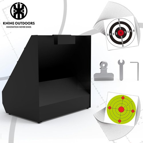 KNINE OUTDOORS Pellet Gun Targets - 100 Pack 11" X 11" Bullseye Paper Targets for Backyard Shooting