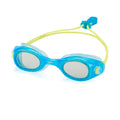Speedo Unisex-Child Swim Goggles Hydrospex Bungee Junior Ages 3-8 , CYAN BLUE/GREY