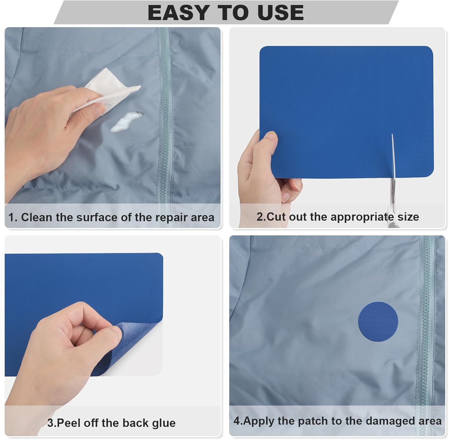 OAZ Nylon Repair Patches - Waterproof Self-Adhesive Fabric Tape for Outdoor Gear | 3.9 x 63 Inch (Yellow)