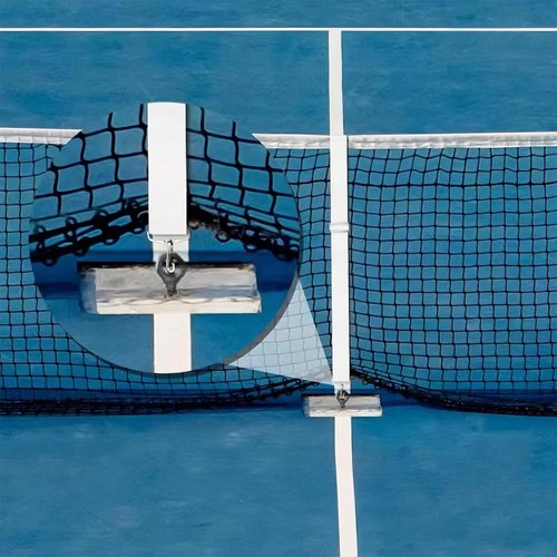 Heavy Duty Premium Tennis Net Center Straps Standard Nylon Net Adjuster with Metal Hook for Court Tennis Net Center Belt