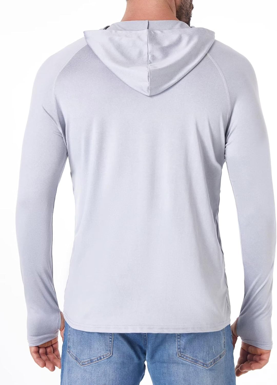 OYGSieg Men's Athletic Hoodies - Long Sleeve Fishing Shirt with UPF 50+ Sun Protection | Lightweight & Comfortable