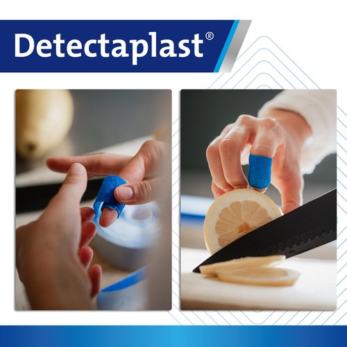 Detectaplast Wound Dressing, self-Adhesive Dressing for Wounds and Injuries, Waterproof Bandaid roll for Food handling, Super Elastic, 2,36 x 177 inches