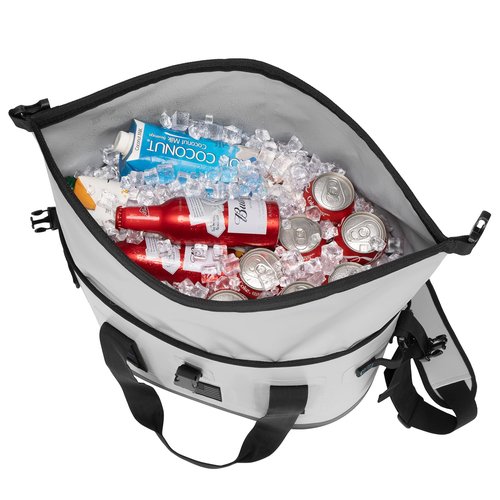40 Can Large Soft Cooler Bag - Insulated Leak - Proof Cooler Bag with Roll-Top Waterproof Seal | Portable for Travel Camping, Shopping, Beach, Boating | 12HR Cold Retention Comes Freezer Packs*5