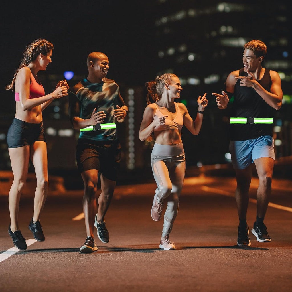 PATIKIL Reflective Safety Belt - Adjustable Hi-Vis Glow Belt for Night Jogging & Outdoor Activities