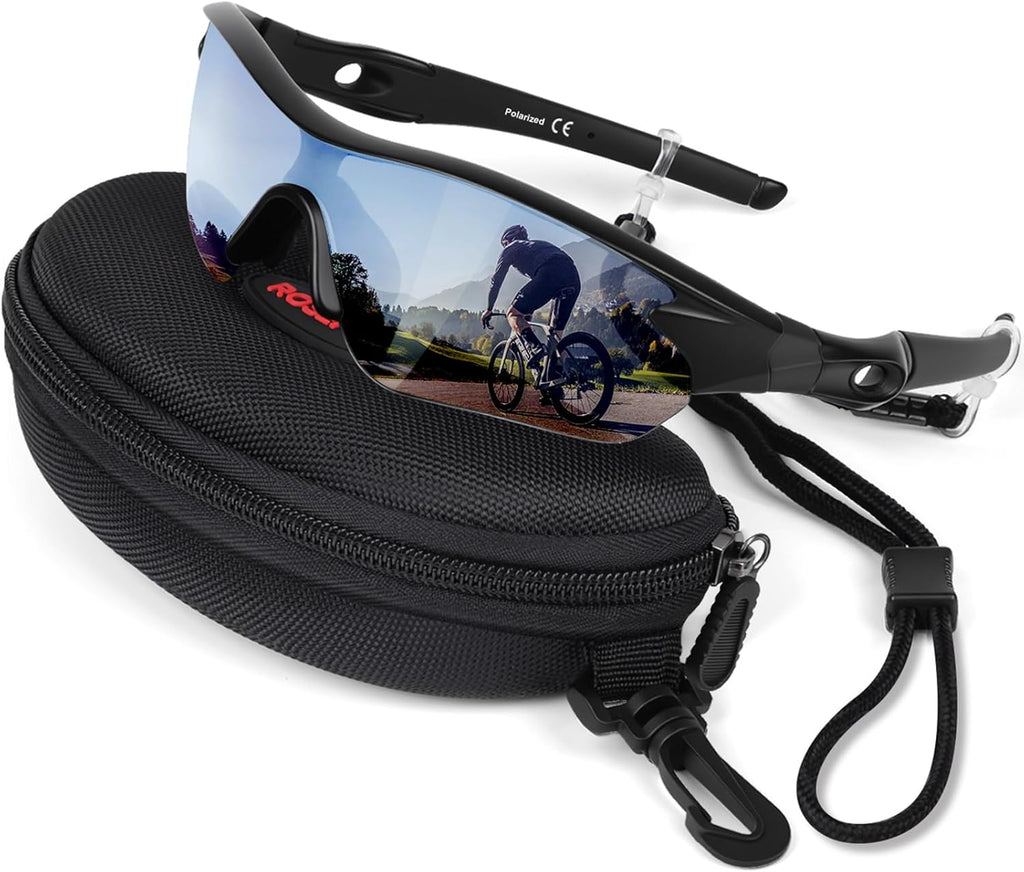 Polarized Sports Sunglasses - UV400 Protection for Men, Women & Youth | Ideal for Baseball, Running & Cycling