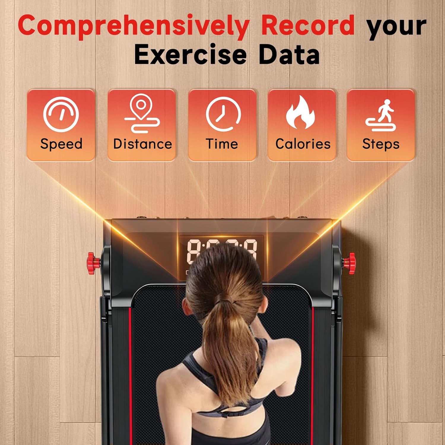 Walking Pad Treadmill - Foldable Under Desk Design with Incline & Remote Control | 7.5 MPH for Home Office