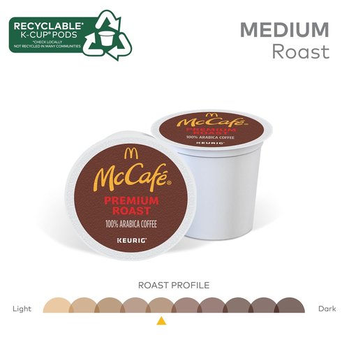 McCafe Premium Roast Coffee - Medium Roast Keurig K-Cup Pods | 96 Count for Rich Flavor