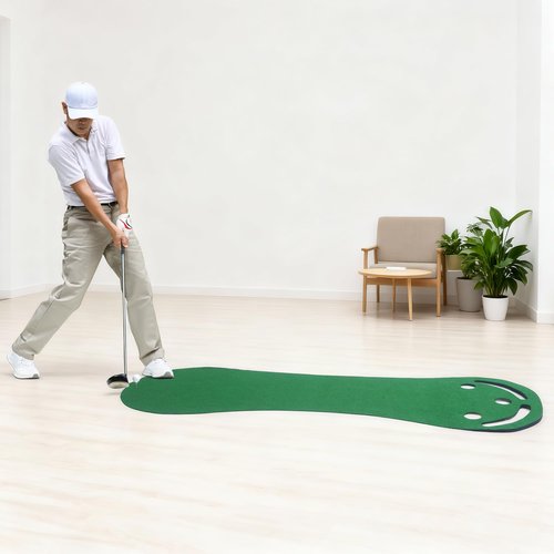 BALAPET Adjustable Slope Putting Green Indoor with 4 Airbag, Multi-Functional Putting Green Mats Set, Golf Putting Training Aid Improve Your Putting Stroke