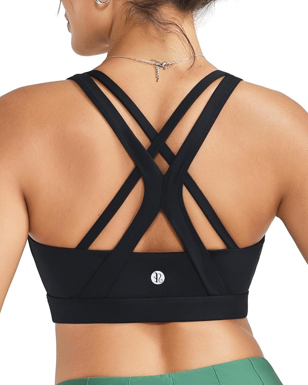 RUNNING GIRL Sports Bra - High Support Seamless Strappy Design with Removable Pads | Comfortable Fit