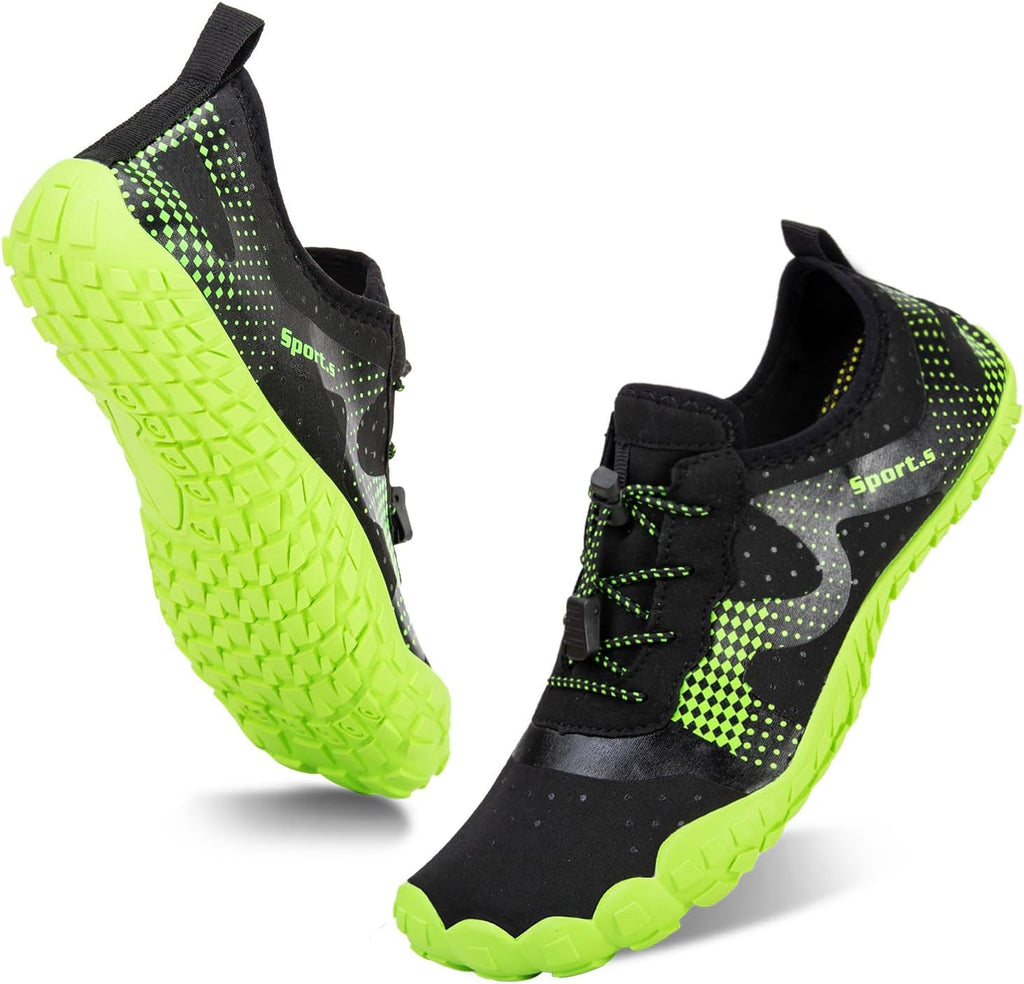 Skiennix Water Shoes for Men - Quick-Dry Barefoot Aqua Socks for Kayaking, Hiking & Outdoor Sports