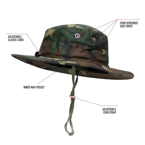 Rothco 12006: Midnight Camo Adjustable Boonie Hat
