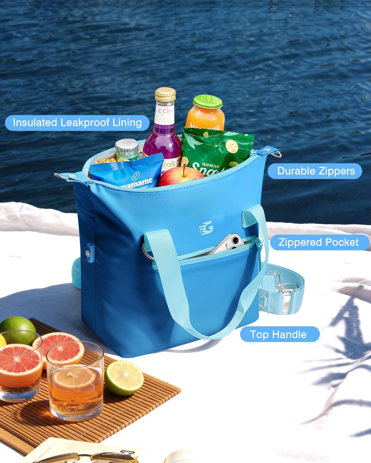 Pastel Lunch Box Women - Insulated, Waterproof & Leakproof Cooler Bag | Adjustable Strap, BPA-Free