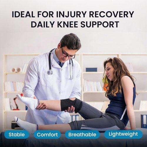 Galvaran Knee Brace - Breathable Adjustable Support with Side Stabilizers for ACL & MCL Injuries