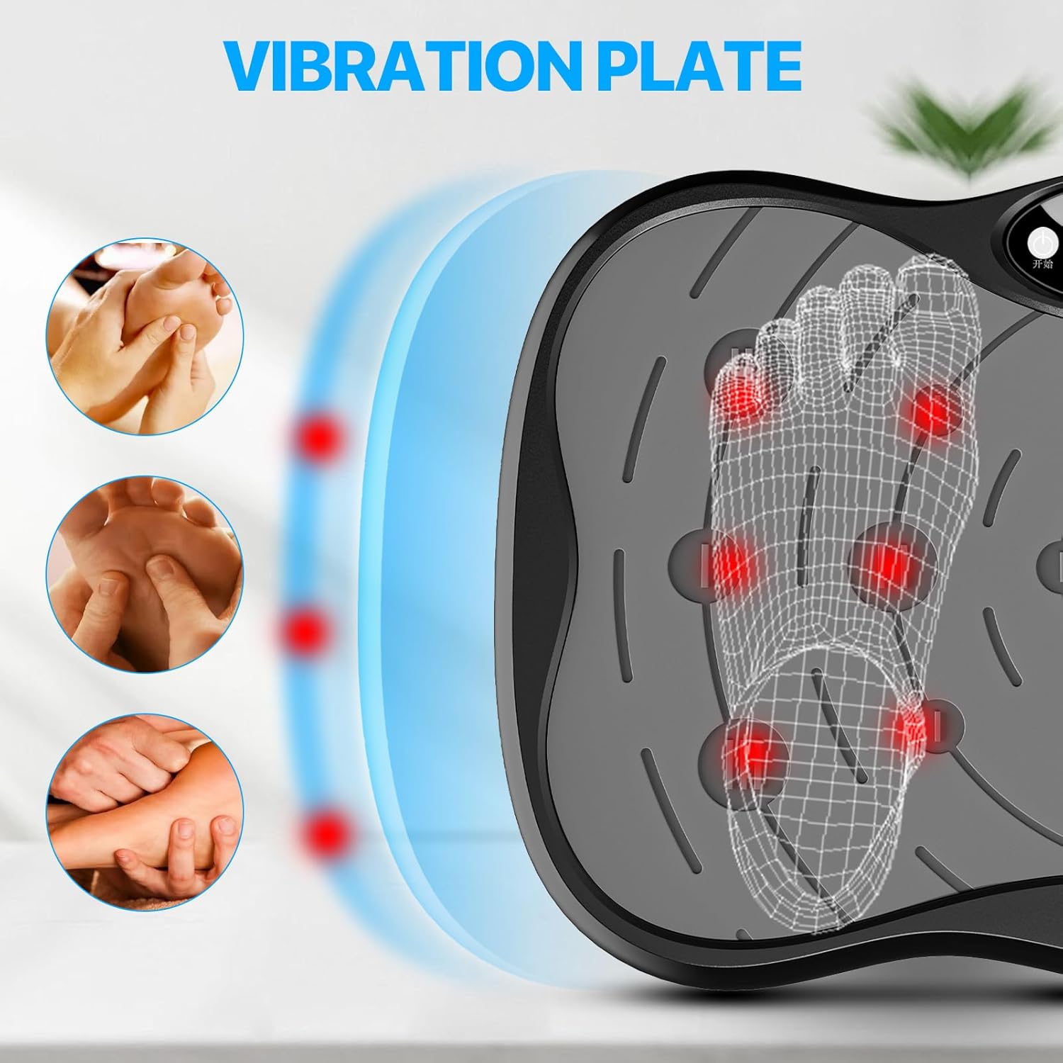 Skiennix Vibration Plate Exercise Machine - Whole Body Workout & Lymphatic Drainage | Home Fitness Equipment