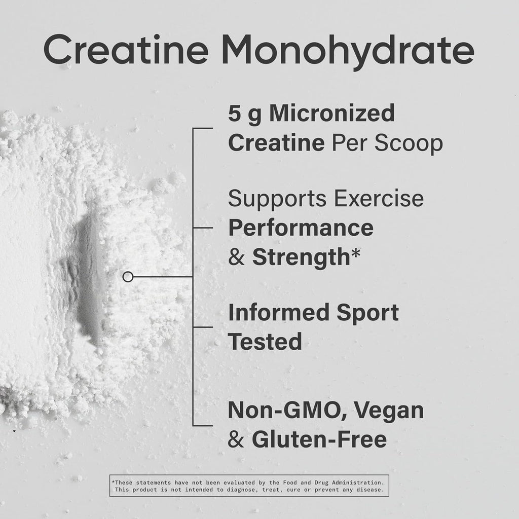 Sports Research Creatine Monohydrate - Boost Lean Muscle Growth & Enhance Workout Recovery - 17.64 oz