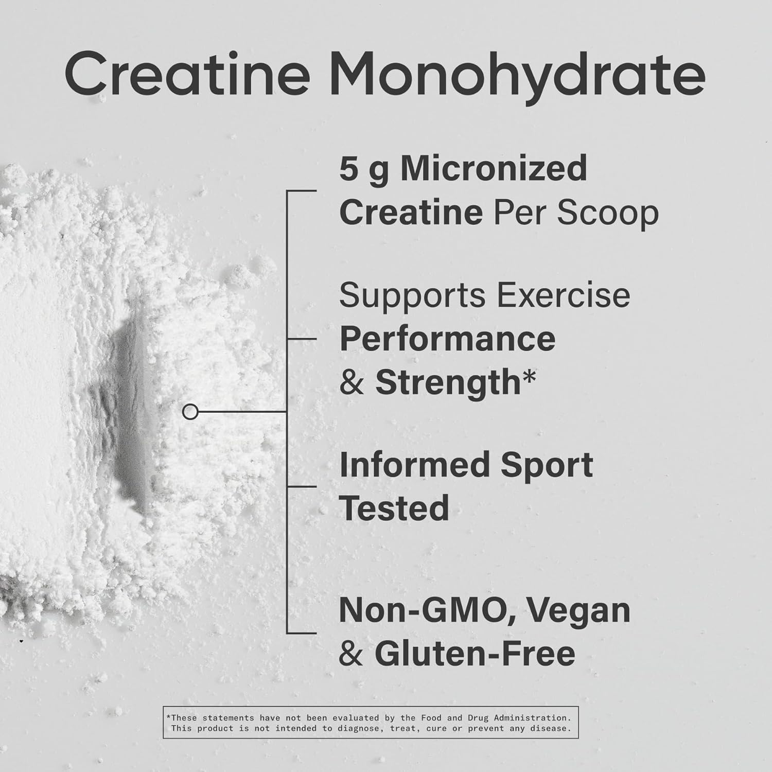 Sports Research Creatine Monohydrate - Boost Lean Muscle Growth & Enhance Workout Recovery - 17.64 oz