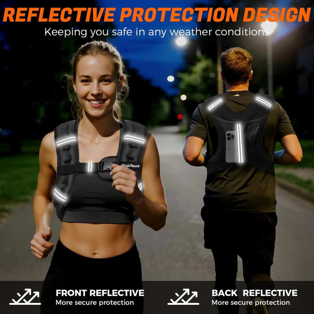 Skiennix Weighted Vest - Adjustable Strength Training Vest for Men & Women | 5lb to 30lb Options
