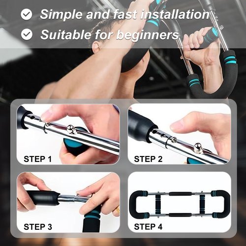 DFENGDF Chest Trainer for Men Arm Chest Trainer for Men Adjustable Arm Chest Exercise Equipment Chest Workout Equipment Home Use Multi-Functional Chest and Shoulder Trainer (60-100lb Adjustable)