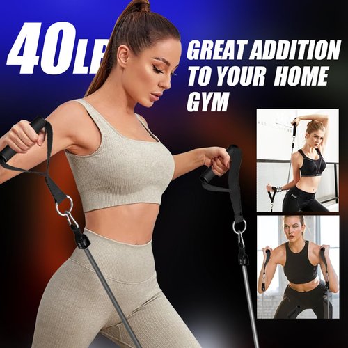 VEICK Single Resistance Bands for Physical Therapy, Resistance Training, Gym and Home Workout Gear, One Single Exercise Bands Tube(40 lbs)