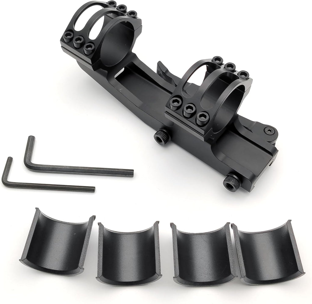 Skiennix Cantilever Scope Mount - 1 Inch/30mm Picatinny Weaver Rings with Quick Release