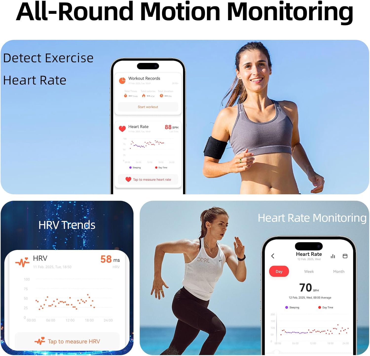 Skiennix Smart Ring - Activity, Sleep & Heart Rate Tracker | IP68 Waterproof, No Subscription Fee, Compatible with iPhone & Android
