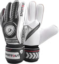 Sportout Goalkeeper Gloves - Breathable Soccer Goalie Gloves with Fingersave | 4mm Latex for All Ages