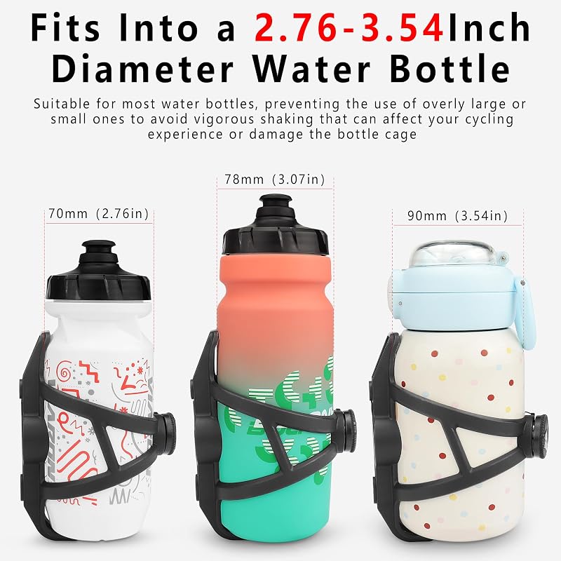 Bike Bottle Holder for All Water Bottles – Lightweight 49g, Quick Install