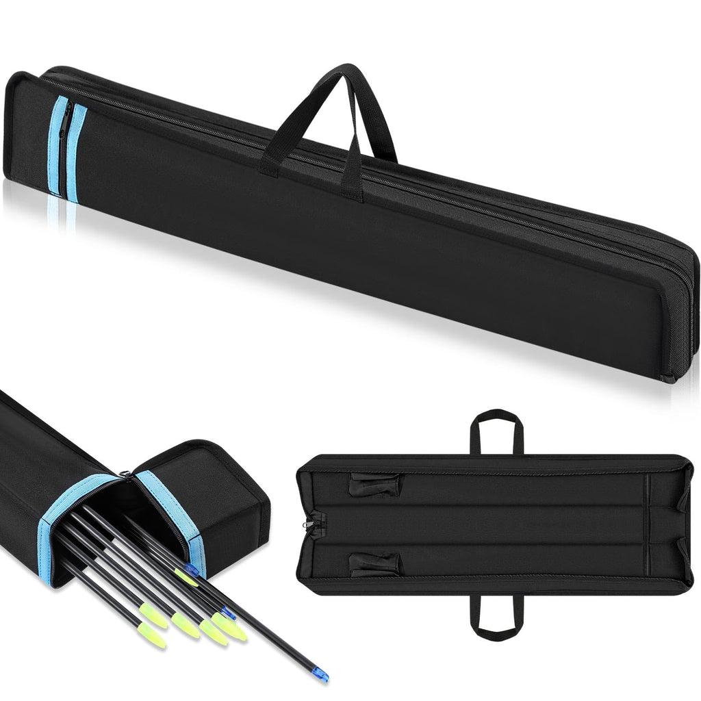 Sunnymove Arrow Case Archery 33'' Portable Soft Bow Case Compact Black Arrow Storage Quiver Oxford Cloth Box for Outdoor Hunting Target Shooting Bag Shooting Practice