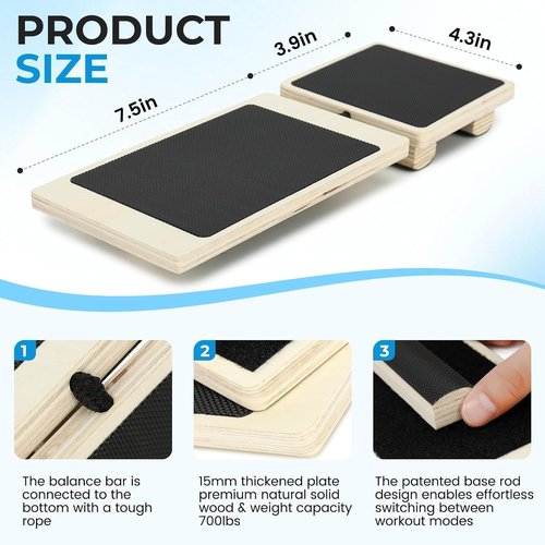 Ankle Foot Strengthener & Balance Board, Physical Therapy Equipment for Sprained Ankle Recovery, Plantar Fasciitis Relief and Posture Correction