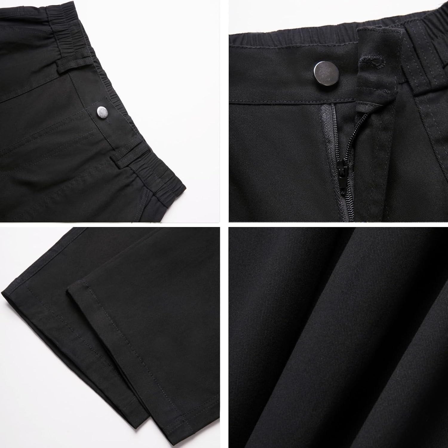 Skiennix High Waisted Cargo Pants - Casual Wide Leg Trousers with 6 Pockets | Y2K Baggy Stretch Design