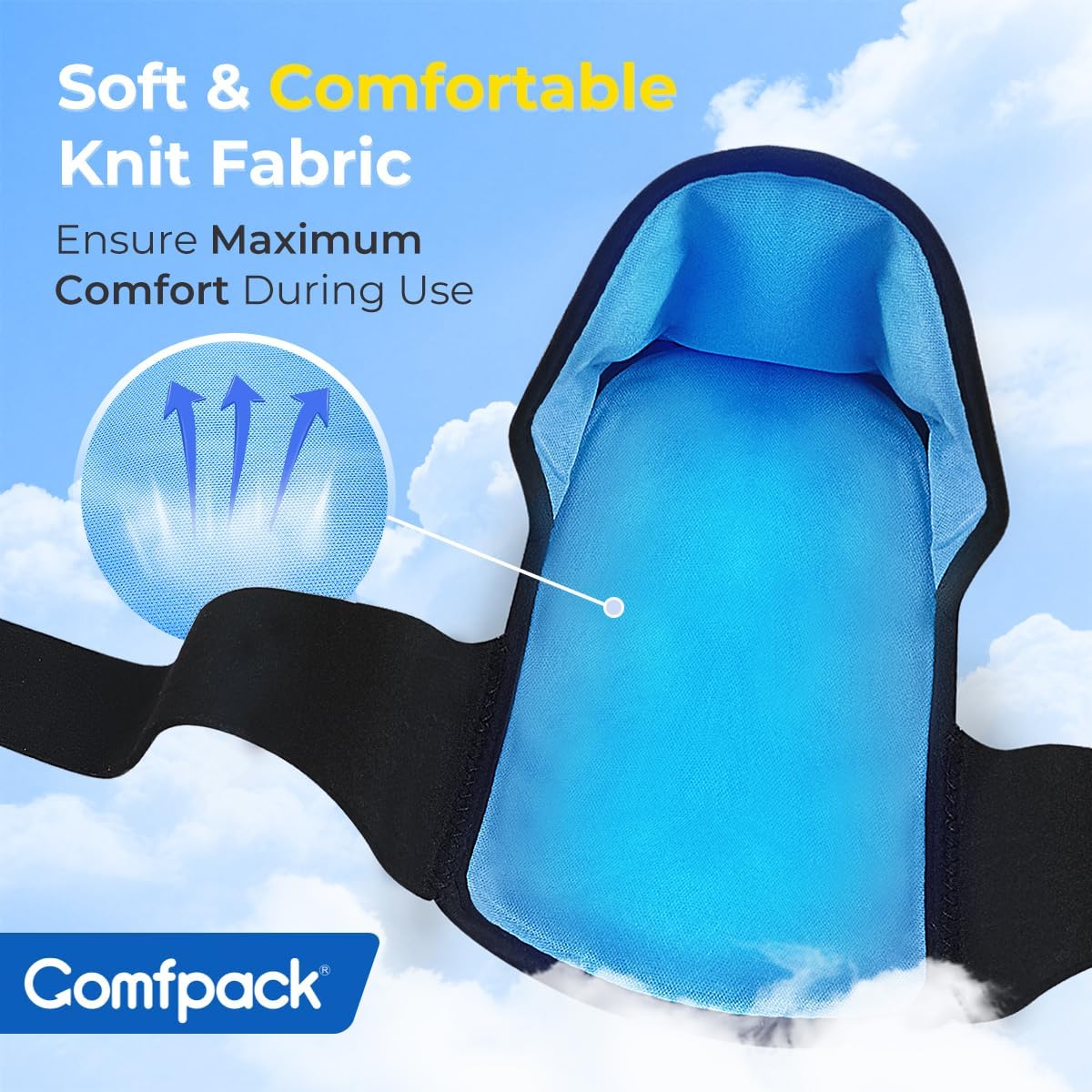 Skiennix Plantar Fasciitis Relief Ice Packs - Adjustable Hot & Cold Therapy Wraps for Heel Pain Relief | 2PCS