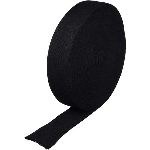 Rolyan Black Stockinette, 2" Wide x 25 Yards, Tubular Sleeve for Arm or Leg, Comfortable Cotton Wrap, Compression Tubing for Medical Use