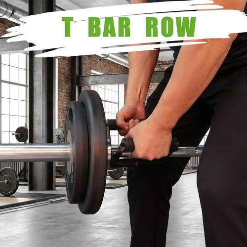 Double D Row Handle - LAT Pulldown Attachment with Comfort Rubber Grip - 1.3 Inch Diameter V Bar for Cable Machines