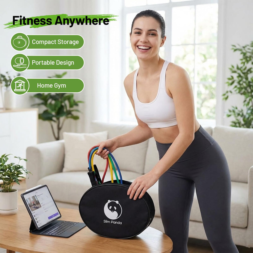 Slim Panda 11-Piece Door Anchor Strap for Resistance Bands