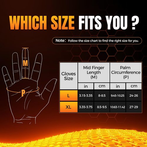 Heated Gloves Gifts for Men Women, 7.4V Fast Heating Rechargeable Electric Heated Gloves, Touchscreen Waterproof Heating Gloves for Motorcycle Driving Hiking Skiing Outdoor Sport (Large)