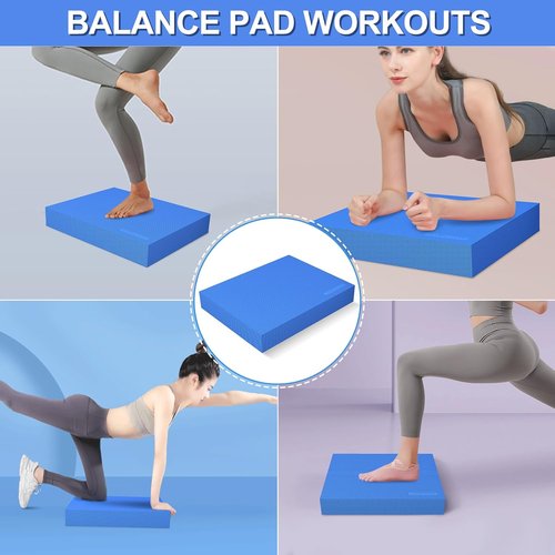 Balance Pad - Large Foam Balance Board for Rehabilitation | 15.8 x 13.2 x 2 Inch for Stability Workouts