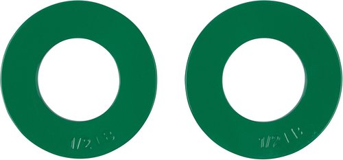 Fractional Weight Plates - 2 Each of 1/4, 1/2, 3/4, 1 lb. Total Set of 8 by Trademark Innovations (Grey, Blue, Green, & Red)