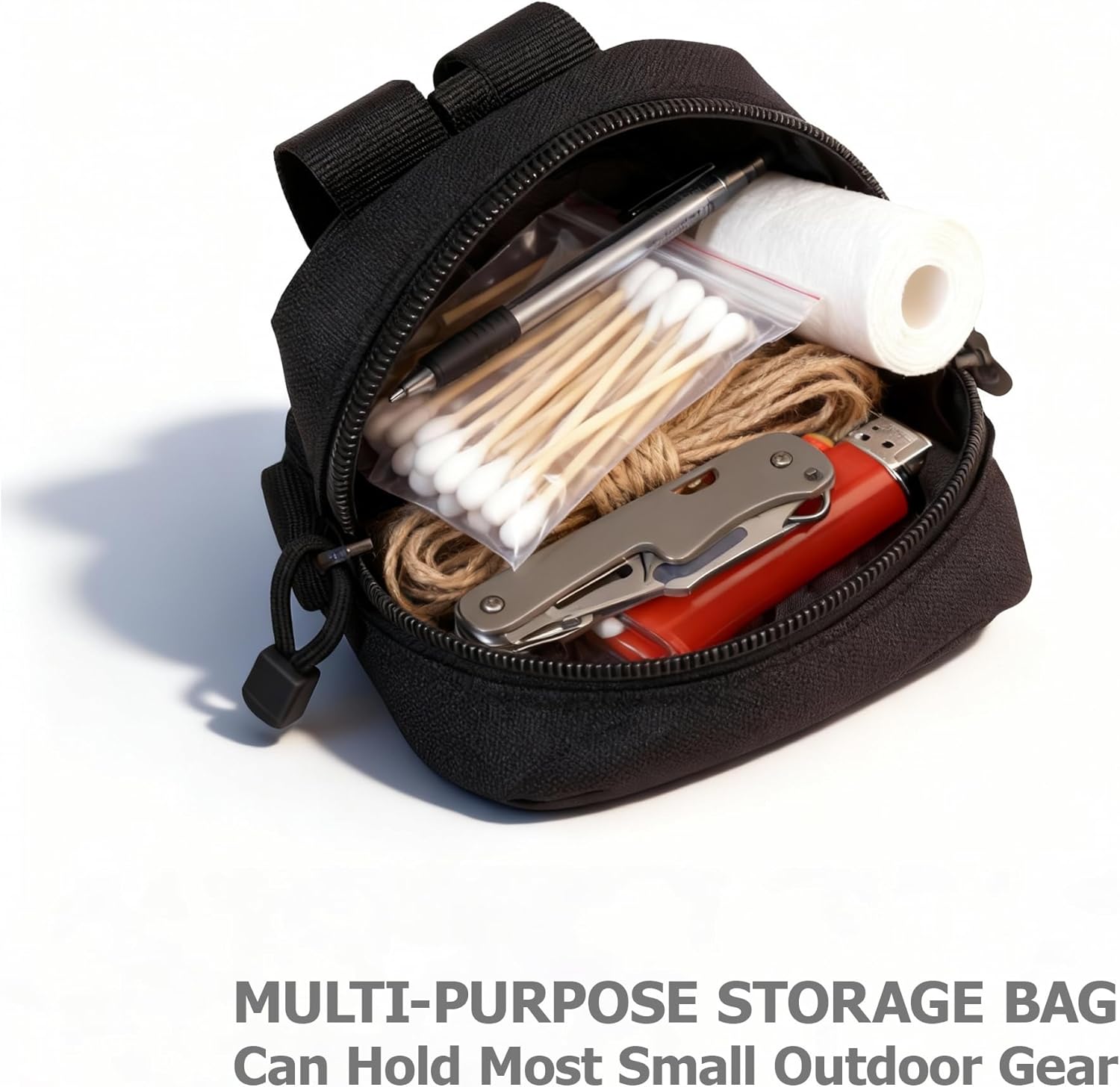 Skiennix Mini Tactical Molle Pouch - Compact Utility Tool Pouches | 2 Pack for Easy Organization